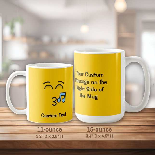 Whistling Face with Smiling Eyes Coffee Mug (Creator Uploaded)