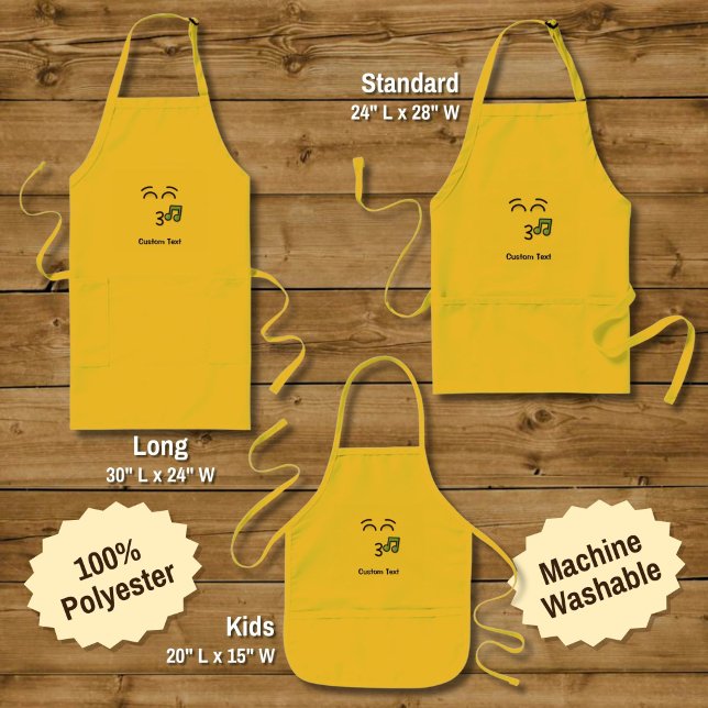 Whistling Face with Smiling Eyes Kids' Apron (Creator Uploaded)