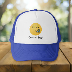 Whistling Face with Smiling Eyes Trucker Hat