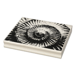 Whitby Ammonite Rubber Stamp