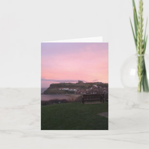 Whitby at Sunset Card