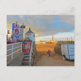 Whitby Beach Postcard