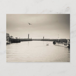 Whitby Harbor Postcard