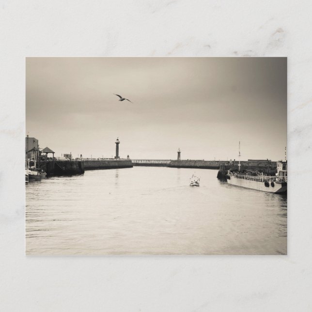 Whitby Harbor Postcard (Front)