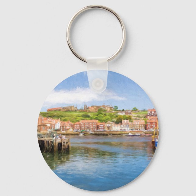 Whitby Harbour Key Ring (Front)