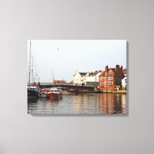 Whitby Harbour Wrapped Canvas (Front)