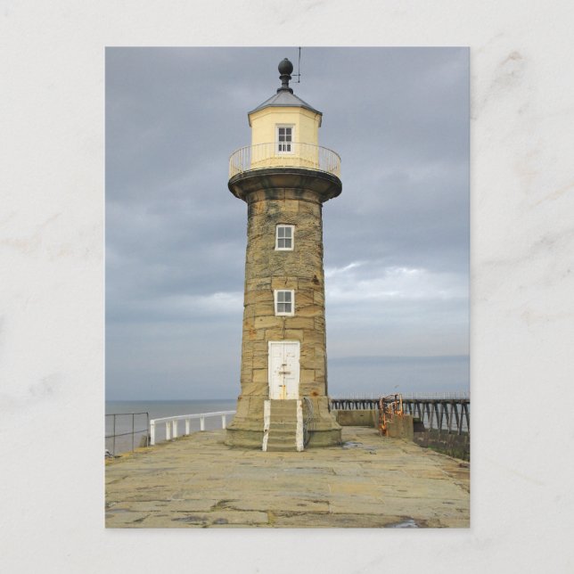 Whitby lighthouse postcard (Front)