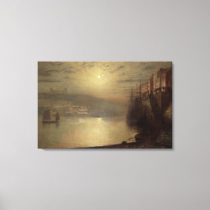 Whitby (oil on canvas) canvas print