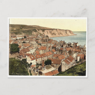 Whitby, Robin Hood's Bay, Yorkshire, England rare Postcard