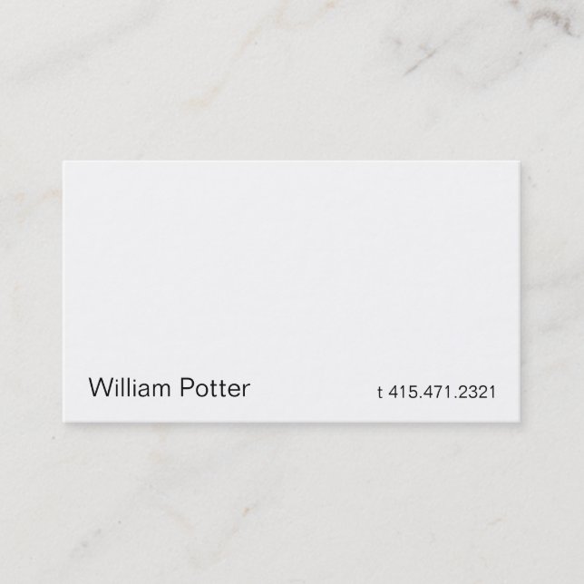 White 2Nb Business Card (Front)