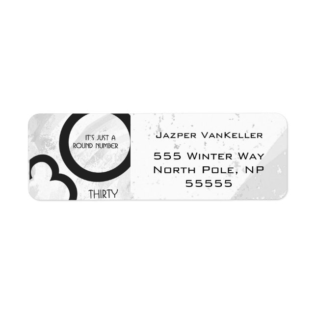 White 30 Decade Birthday (Front)