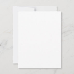 White 4.25" x 5.6" Matte Blank Wedding Invitation Postcard