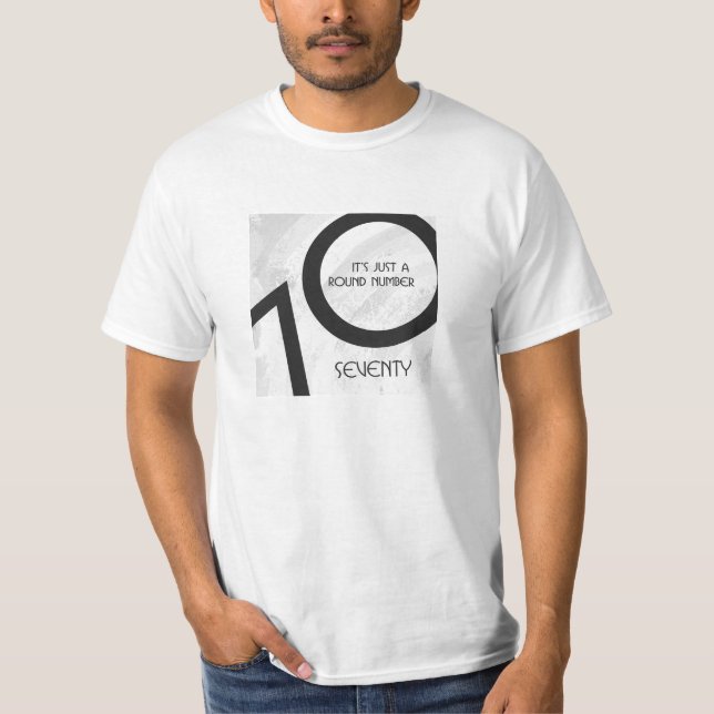 White 70 Decade Birthday T-Shirt (Front)