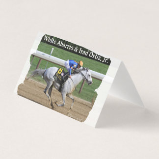 White Abarrio and Irad Ortiz, Jr. - note card