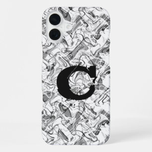 White Abstract Smoke Grunge Boys Phone Case