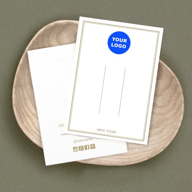 White Add Logo Custom Hair Clip Accessory Display (Creator Uploaded)