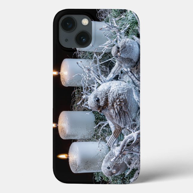 White Advent Wreath Case-Mate iPhone Case (Back)