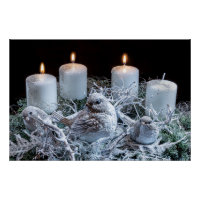 White Advent Wreath