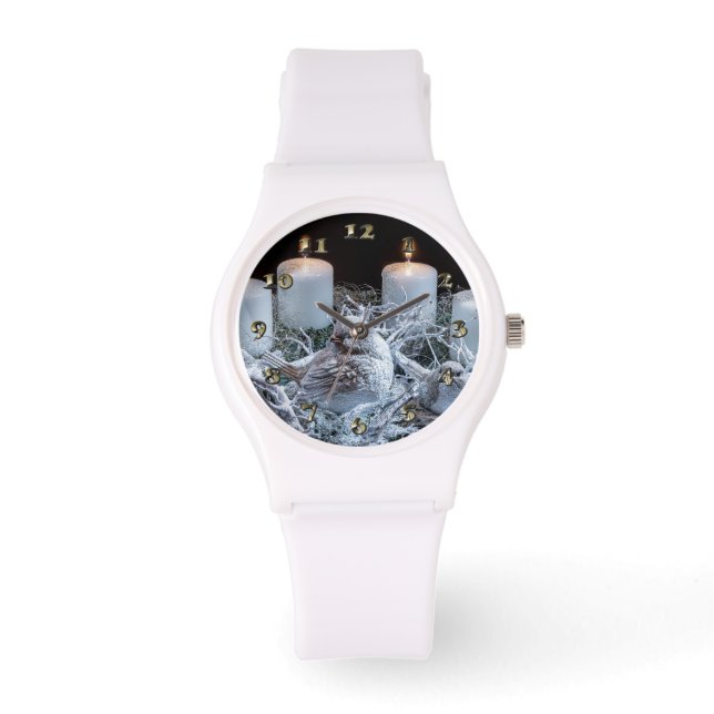 White Advent Wreath Watch (Front)