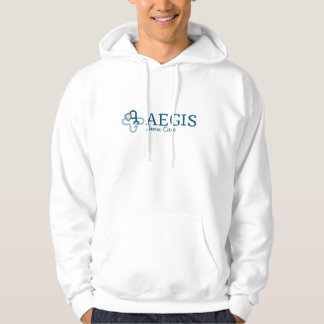 White Aegis Hoodie Center Logo