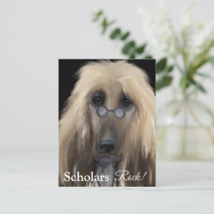 White Afghan Hound Postcard