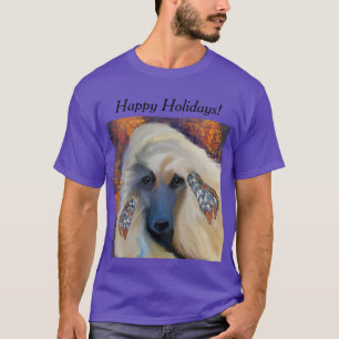 White Afghan Hound  T-Shirt