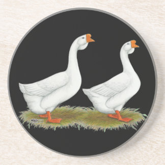 White African Geese Coaster