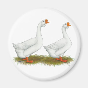White African Geese Magnet