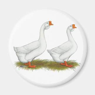 White African Geese Magnet