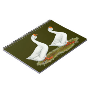 White African Geese Spiral Notebook