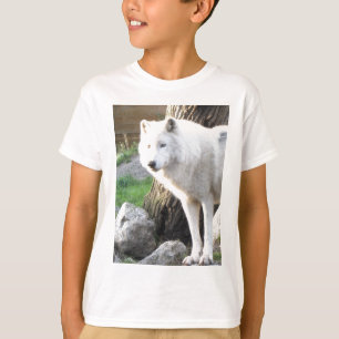 White albino wolf spirit - Therian gifts T-Shirt