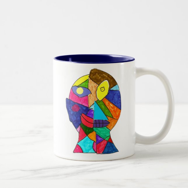 White - Alex K Two-Tone Coffee Mug (Right)