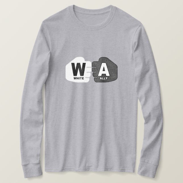 White Ally Sweatshirt T-Shirt (Design Front)