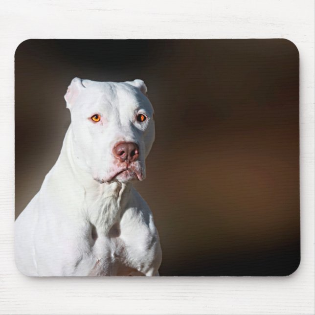 White American Pitbull Terrier Rescue Dog Mouse Pad (Front)