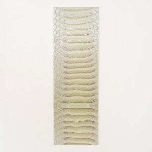 White anaconda skin pattern yoga mat