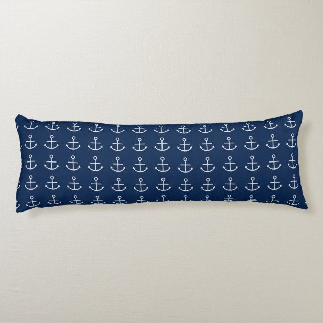 White Anchor Body Cushion (Back)