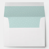 White and Aqua Blue Modern Dots Pattern II