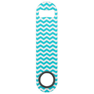 White and Aqua Zig Zag Pattern