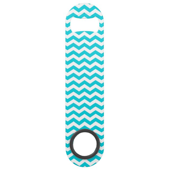 White and Aqua Zig Zag Pattern (Front)