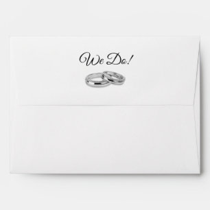 White and Black Affair-Wedding- Envelope