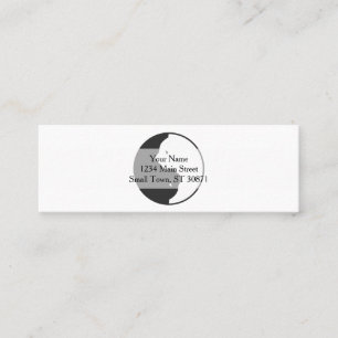 White and black cat harmony - Choose back color Mini Business Card
