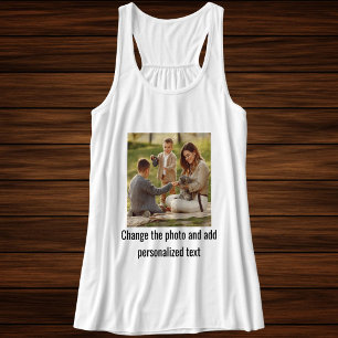 White And Black Custom Cat Mum Family Pet Photo Singlet