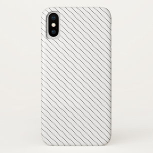 White and Black Dot Pattern iPhone X Case