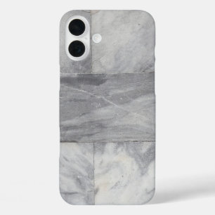 White and Black Marble iPhone 16 Plus Case