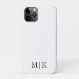 White and Black   Modern Monogram Case-Mate iPhone Case
