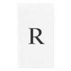 White and Black Monogrammed Minimalist