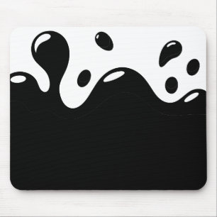 White and Black Mouse Pad