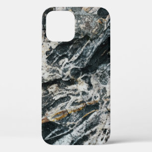 White and black rock formation iPhone 12 case