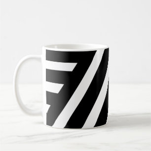 White and Black Stripes on Classic Mug