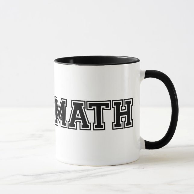 White and Black Team Math Mug (Right)